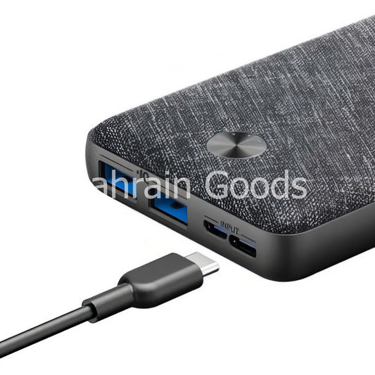 Anker Powercore Metro Essential 20000 Fabric Black Bahrain Goods AN.A1268H11.BK