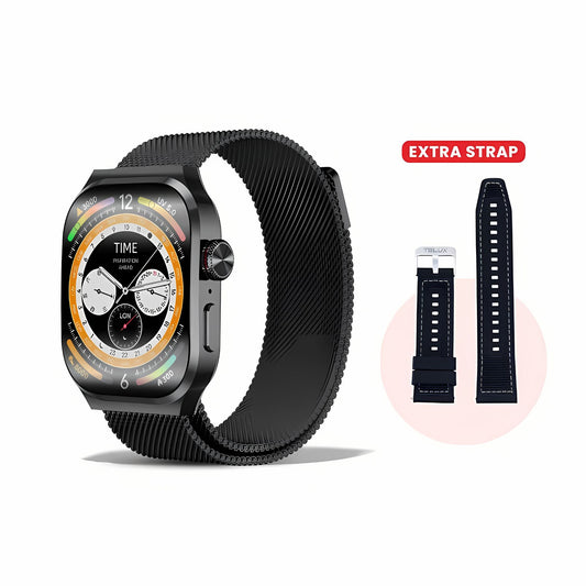TELUX FLEXFIT Smart Calling Watch with 2.13” AMOLED Display & AI Voice Assistant