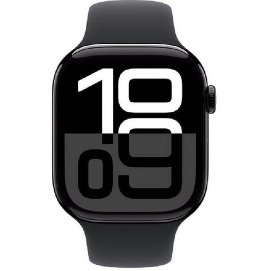 Apple Watch Series 10 GPS 46mm Jet Black Aluminium Case with Black Sport Band