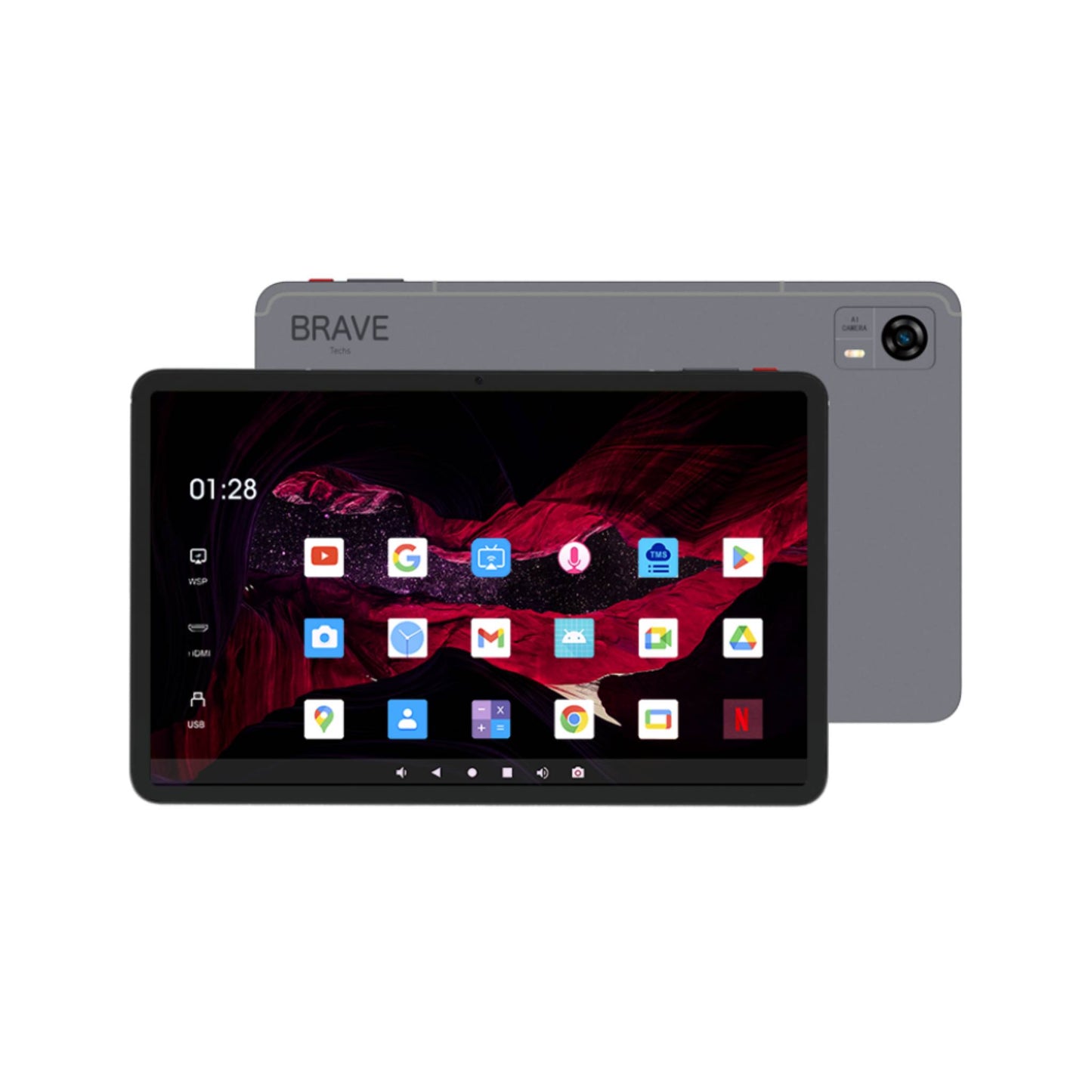 BRAVE T3 Ultra 256GB 8GB+8GB RAM 11.97-Inch LTE Tablet Grey