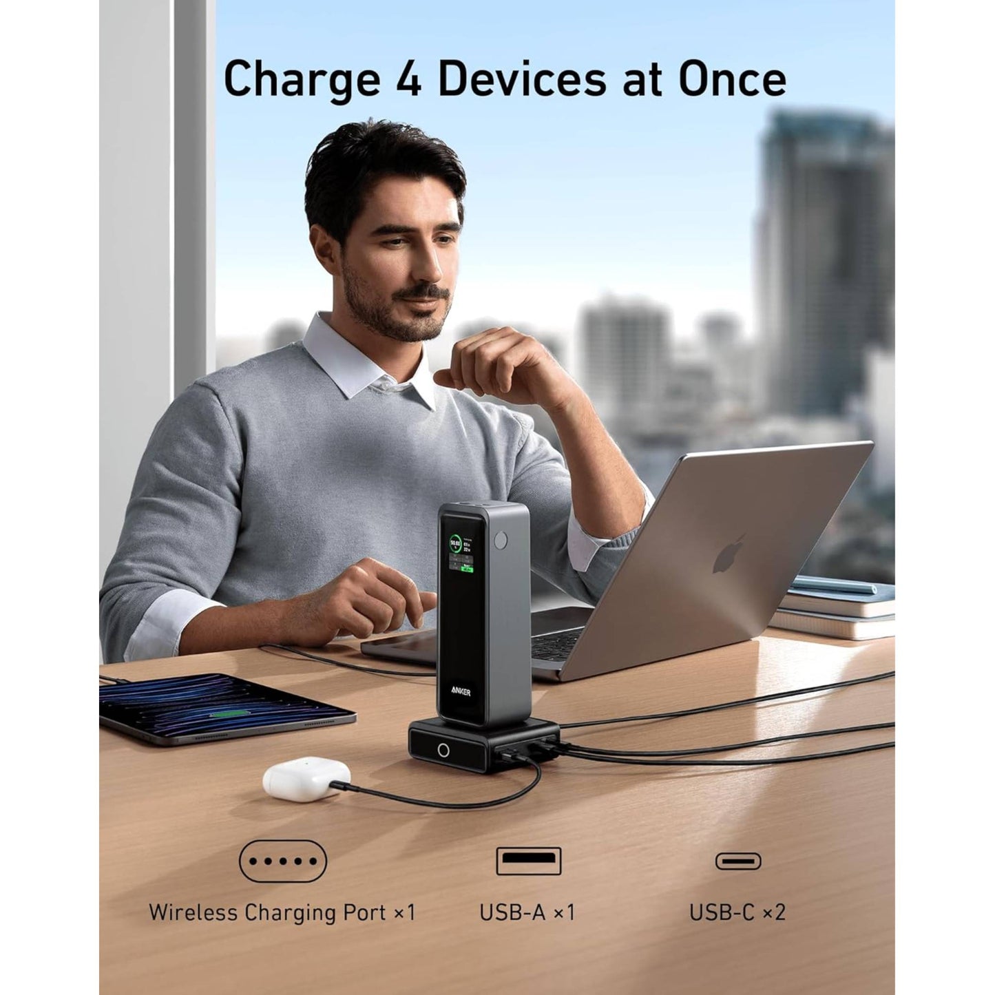 Anker 100W Charging Base for Anker Prime Power Bank