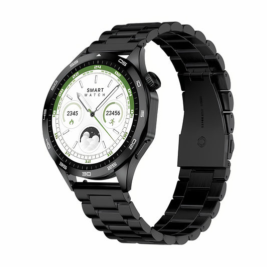 TELUX NEO Smart Calling Watch with 1.43” AMOLED Display & 2 Straps (Stainless Steel & Silicon)
