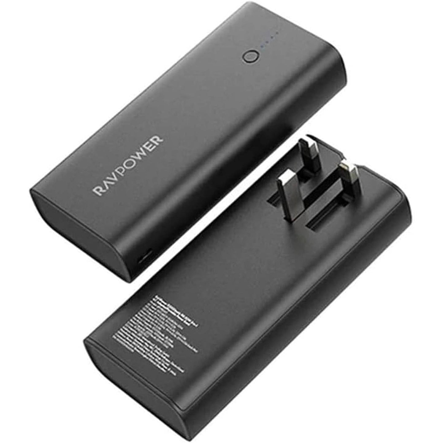 Ravpower RP-RP243 10000mAh 3-Ports With Charger and Power Bank UK Plug - Black