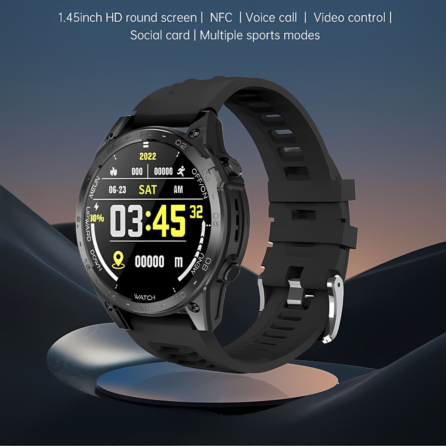 TELUX SPORTX Smart Calling Watch with 1.39” FHD Display & AI Voice Assistant
