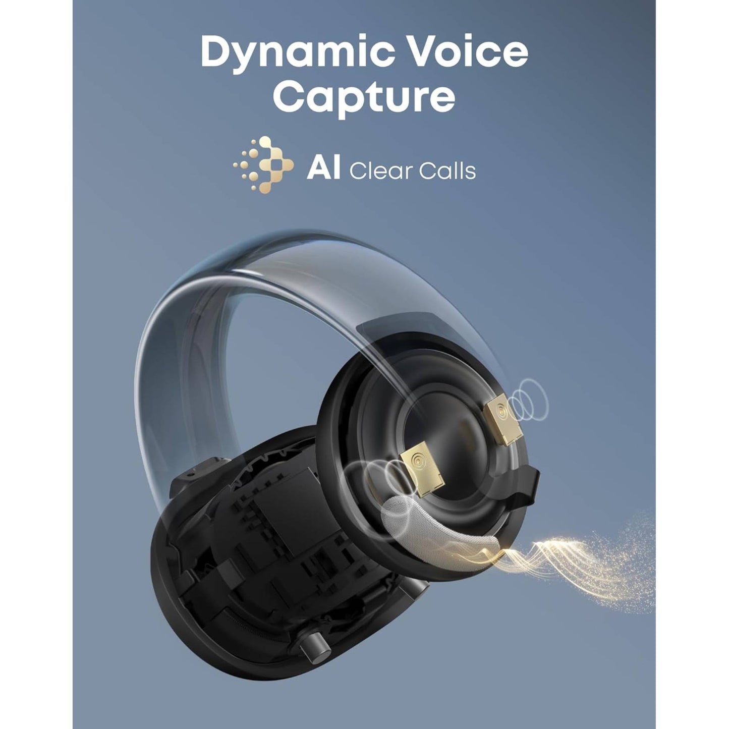 Soundcore AeroClip by Anker, Open-Ear Earbuds, Clip-On Headphones,