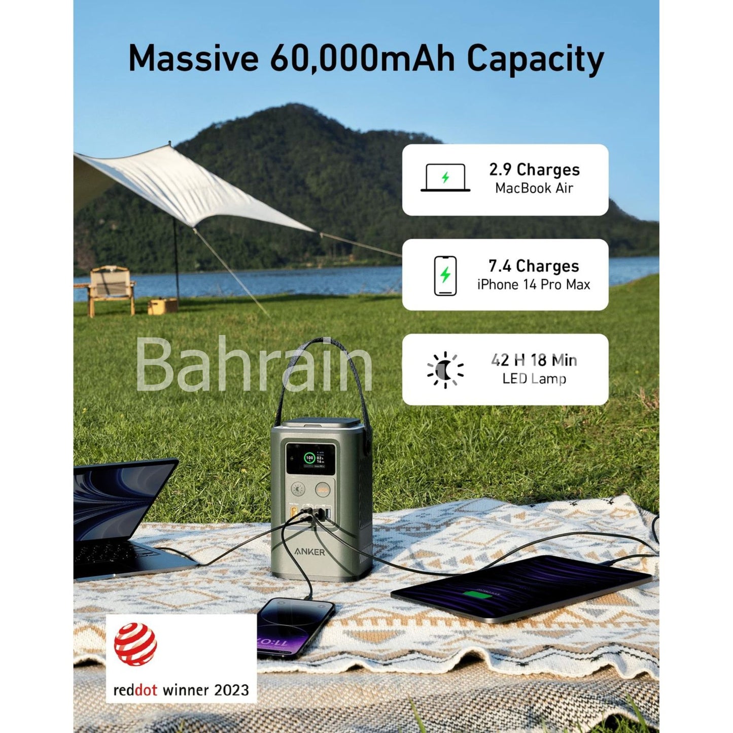 Anker 548 Power Bank (PowerCore Reserve 192Wh) Bahrain Goods A1294H61