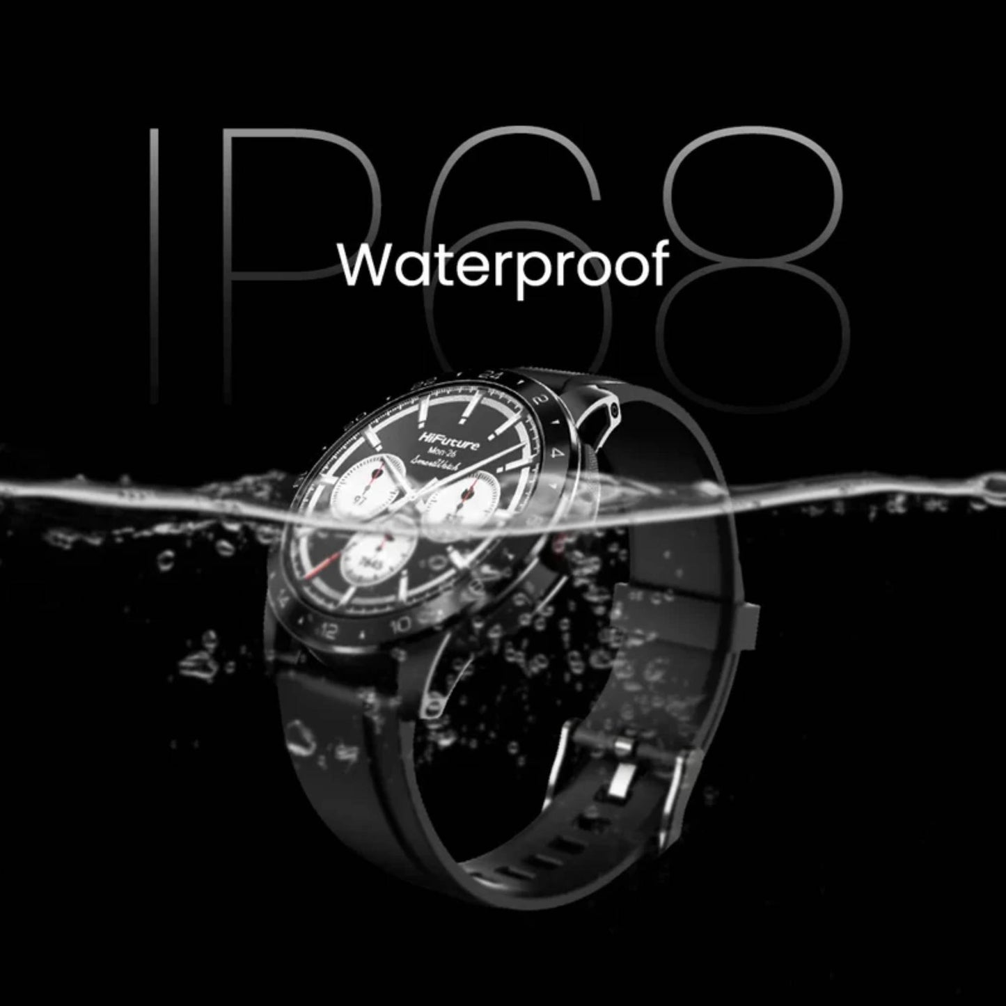 HiFuture Flex2 Smart Wireless calling Watch, 1.39" FHD Display, 100+ Sports Modes, IP68 Waterproof, 10-Day Battery