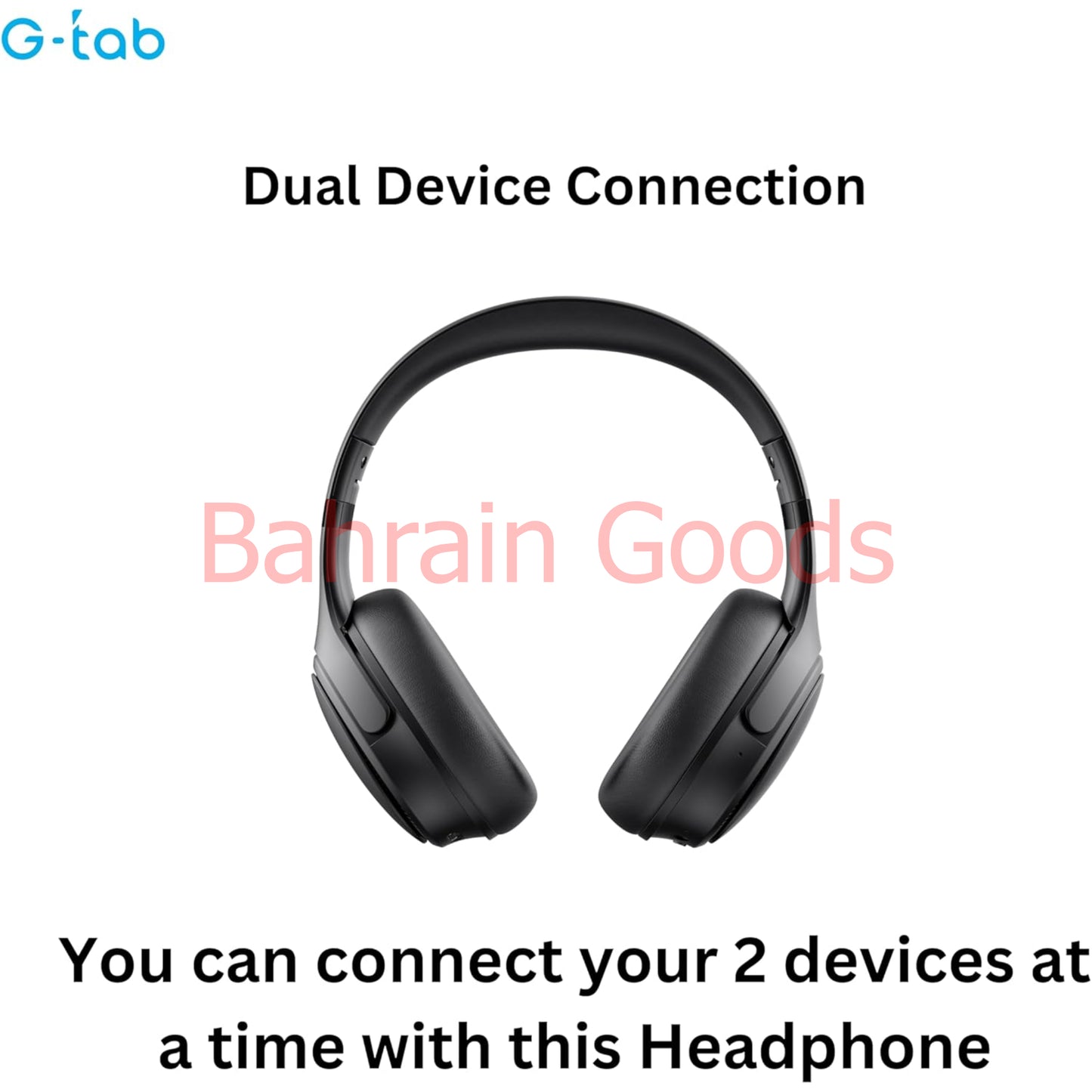 G-Tab VAH10 On Ear Headphone/ANC/HD Bass/Dual Device Connection