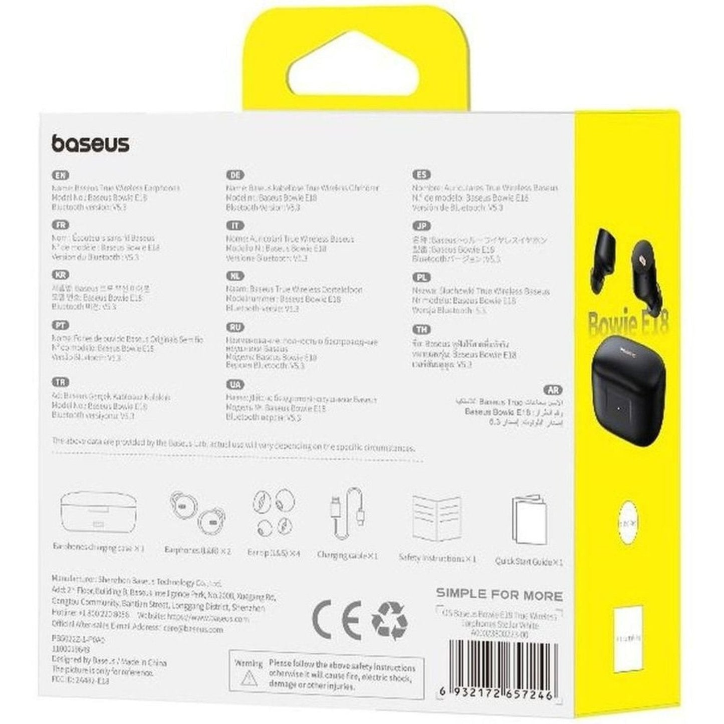 Baseus Bowie E18 True Wireless Earphones