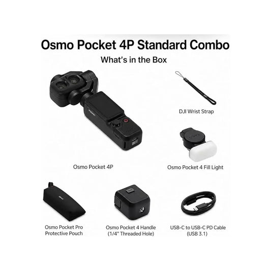 DJI Osmo Pocket 4P Standard Combo 4K Camera
