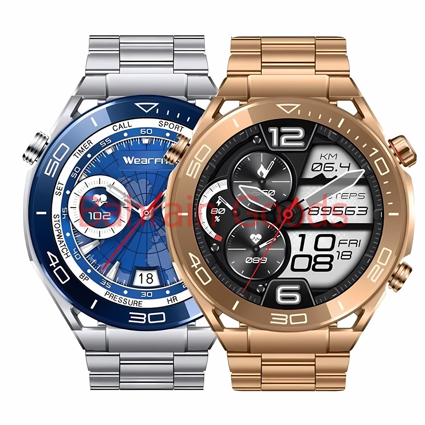 Oteeto Watch 5 With 3 Extra Straps | Amoled Display