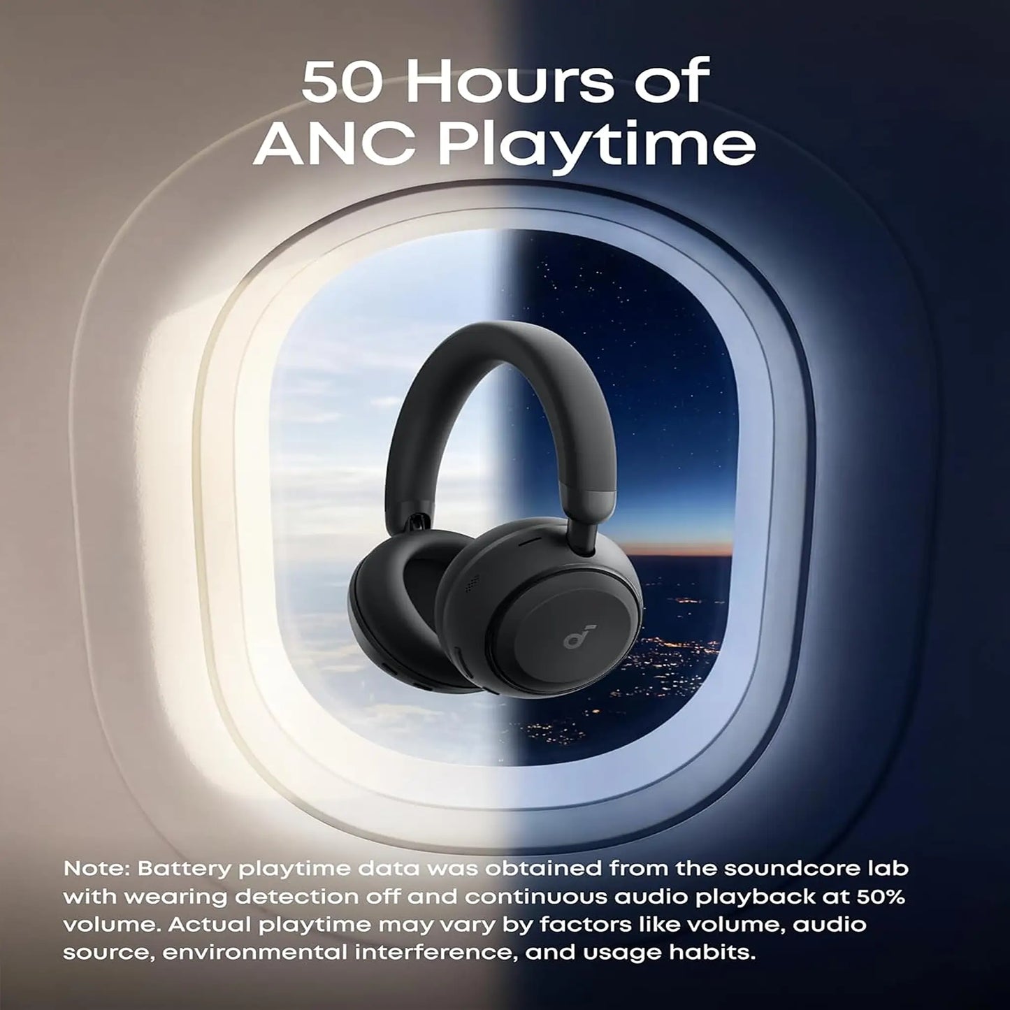 Soundcore Space 2 Noise Cancelling Headphones | Hi-Res Audio & 50H Battery