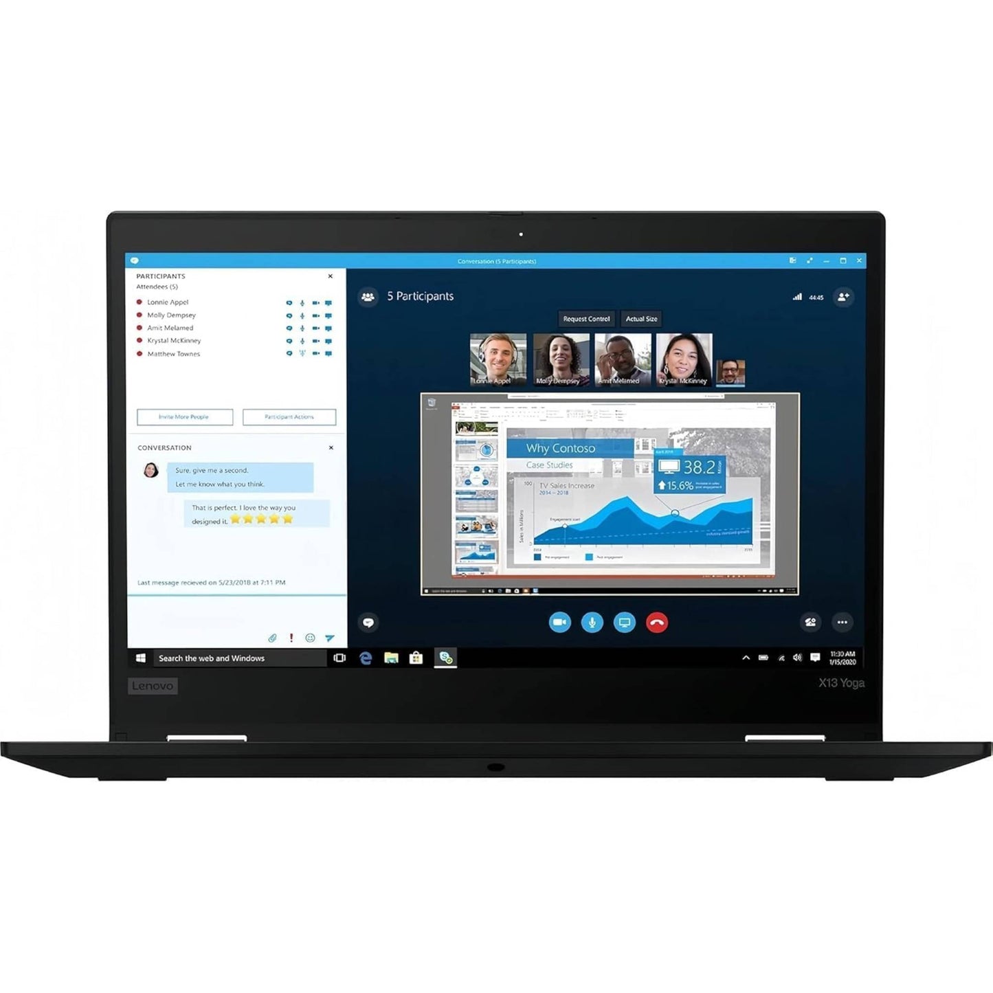 Lenovo ThinkPad X13 Yoga 2-in-1 | FHD Touchscreen Laptop | Quad-Core i7-10610U