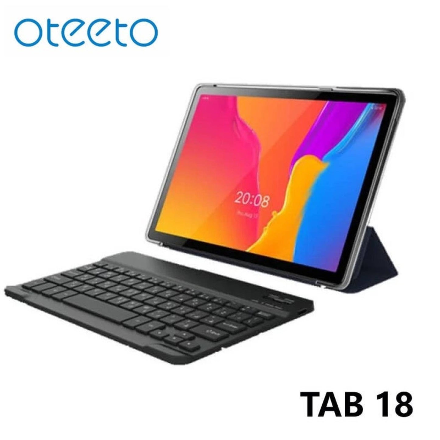 Oteeto TAB 18 10.1 Inch Display Android 15 Tablet with 8GB RAM + 512GB ROM Keyboard