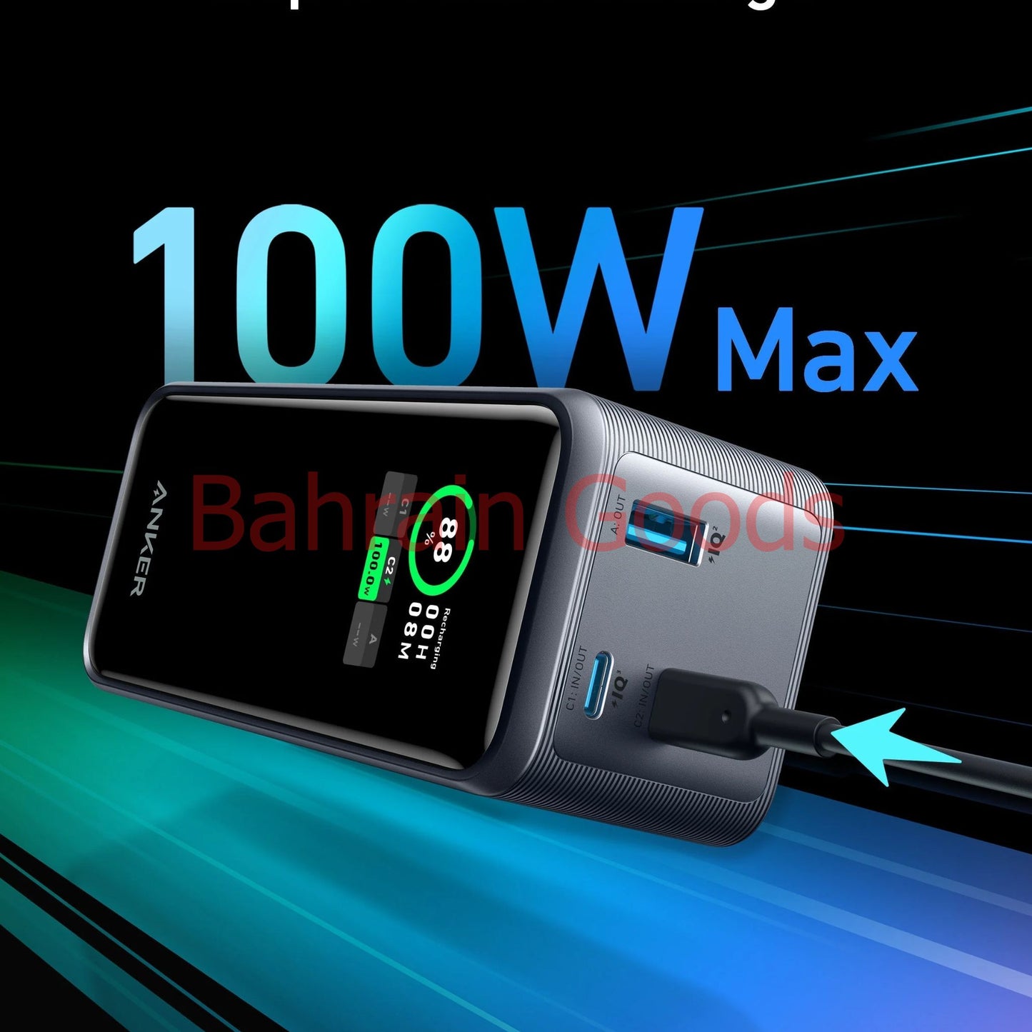 Anker Prime 20,000mAh Power Bank (200W) Bahrain Goods