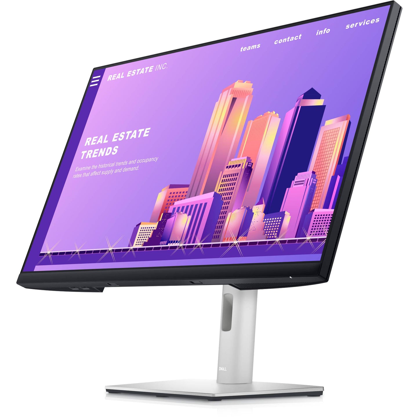Dell 27 Monitor - P2722H - Full HD 1080p, IPS Technology, 8 ms Response Time