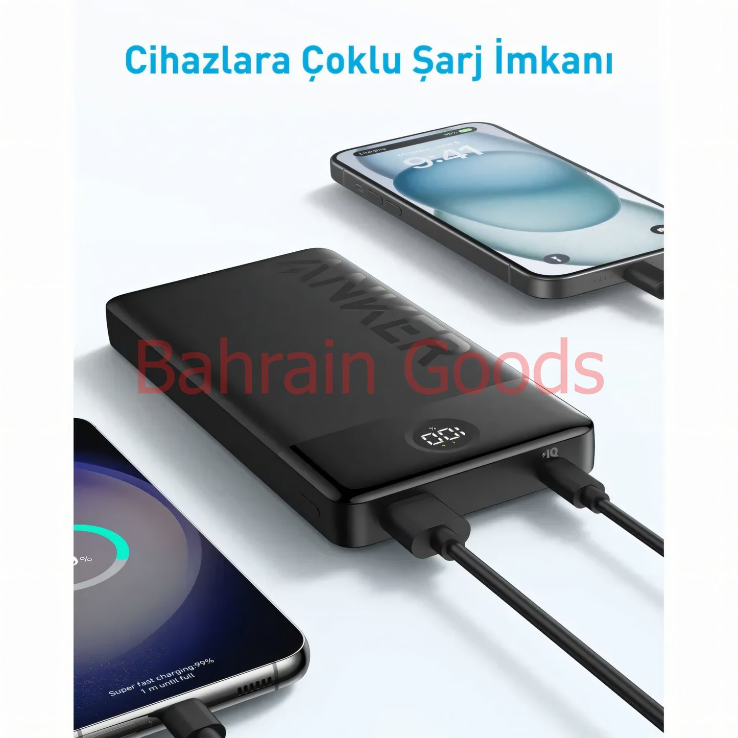 Anker 326 Powerbank (20,000 mAh, 15W, 2-Port) Bahrain Goods AN.A1367H11.BK