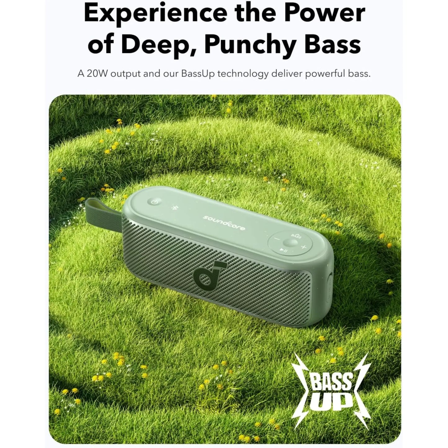 Soundcore Motion 100 Portable Bluetooth Speaker | Hi-Res Audio, Stereo Sound, IPX7 Waterproof