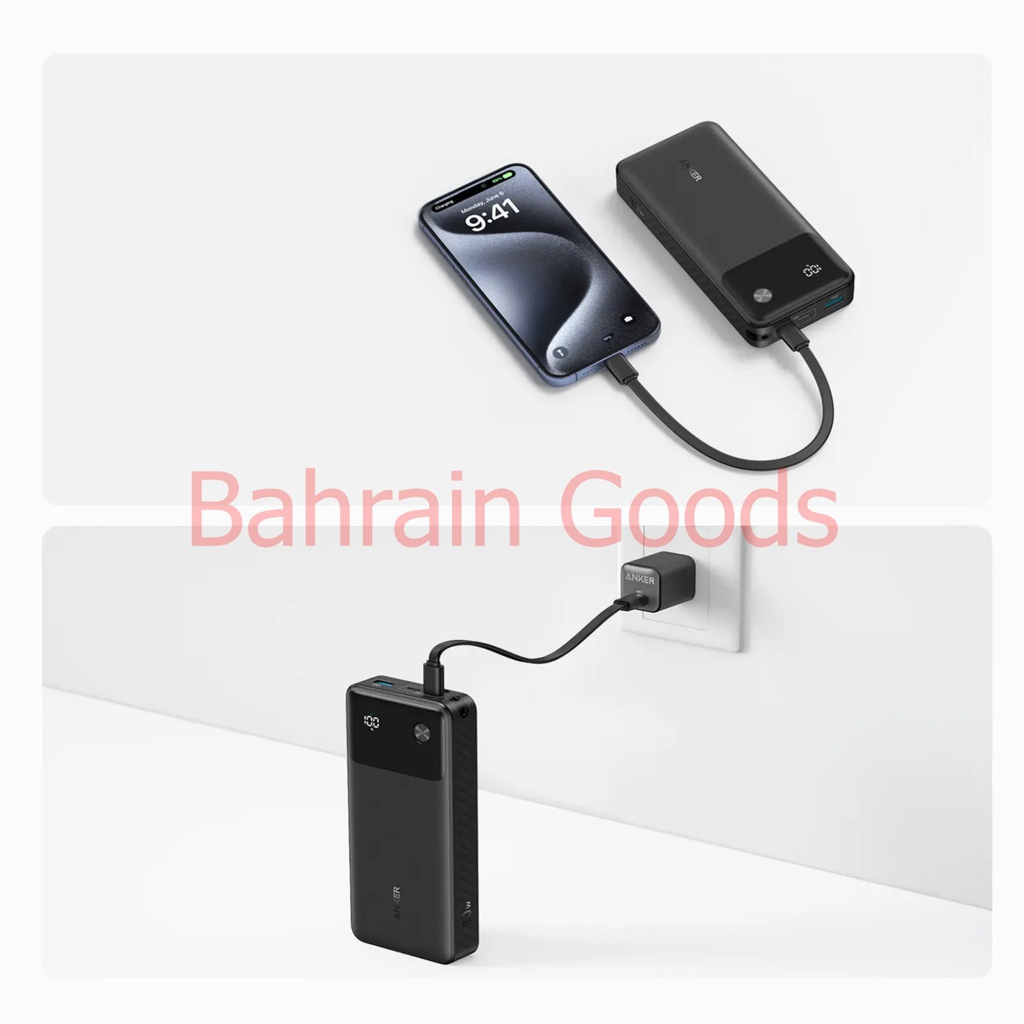 Anker Power Bank Powercore 20000 mAh 30W Portable Charger with USB C Cable Lanyard