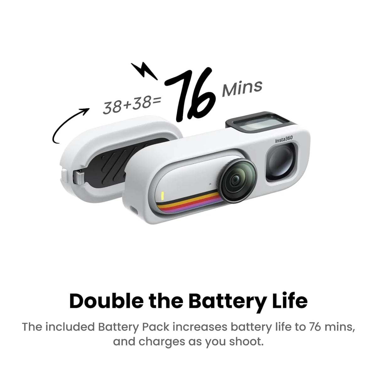 Insta360 GO 3S Retro Bundle 128GB Red 4K Camera