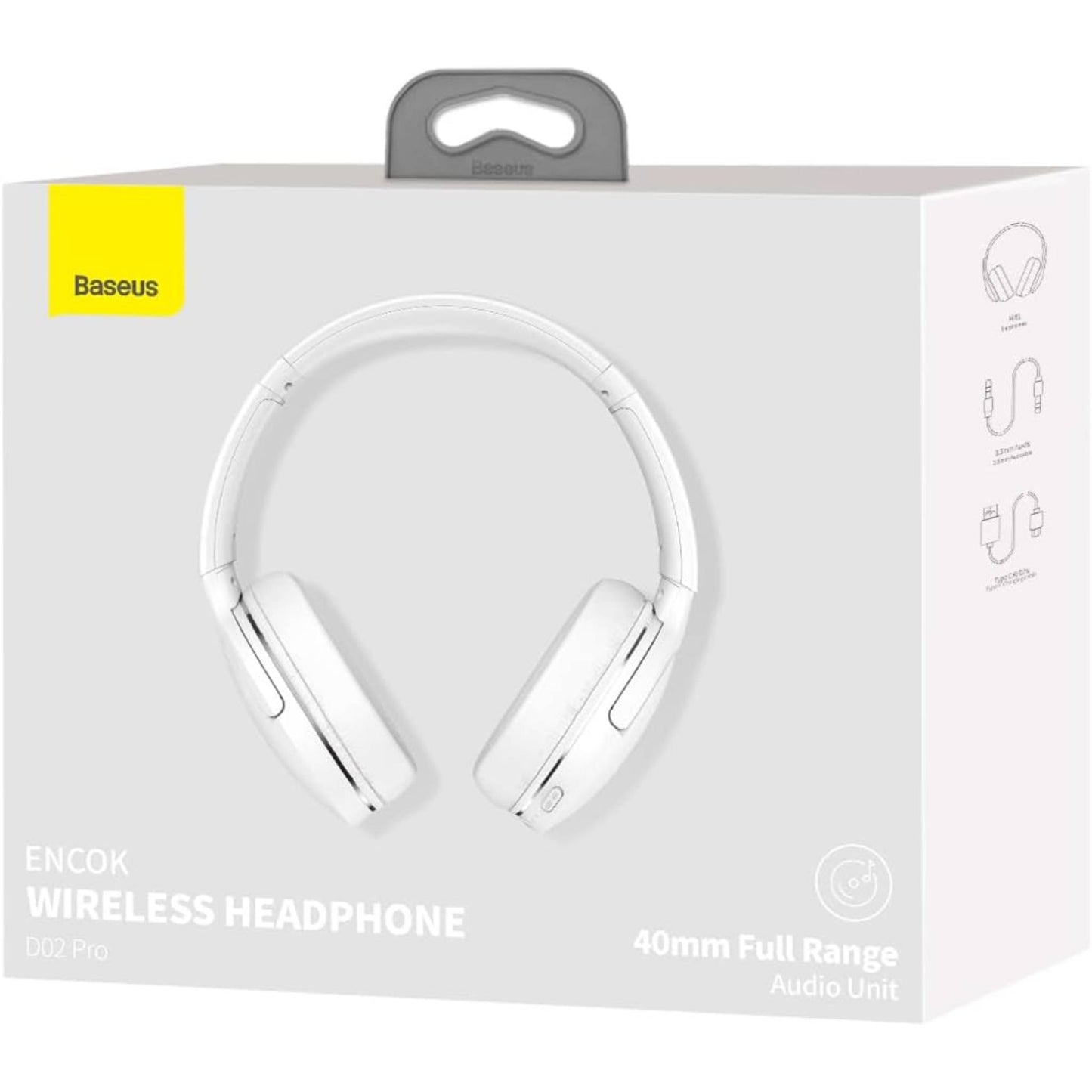 Baseus Encok Bluetooth Headphone Over Ear, D02 Pro Wireless Headphone With Soft Cushion & Foldable, 50H Playtime Gaming Headphones V5.3