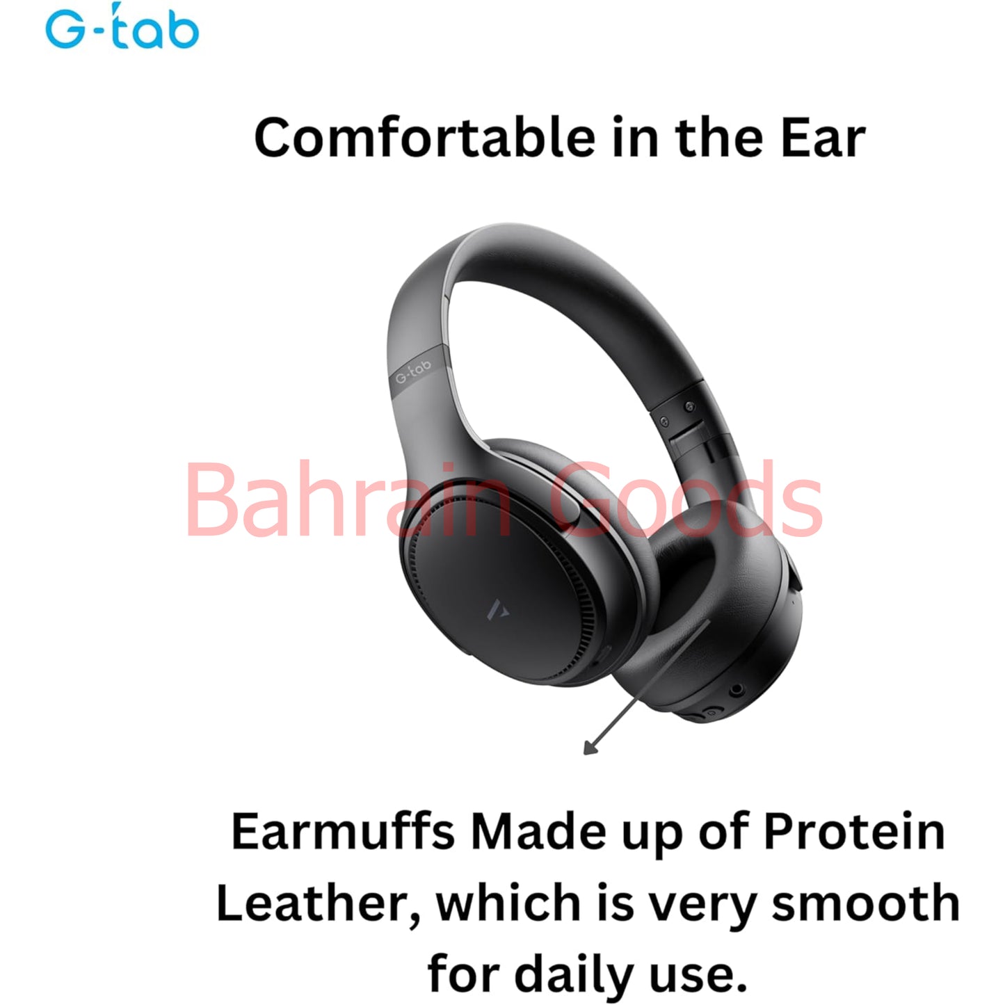 G-Tab VAH10 On Ear Headphone/ANC/HD Bass/Dual Device Connection