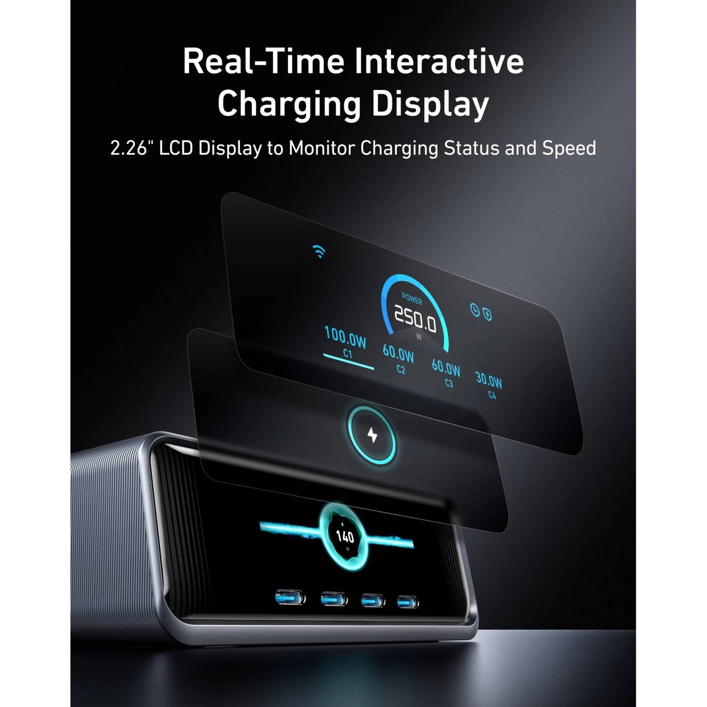 Anker Prime Charger (250W, 6 Ports, GaNPrime)
