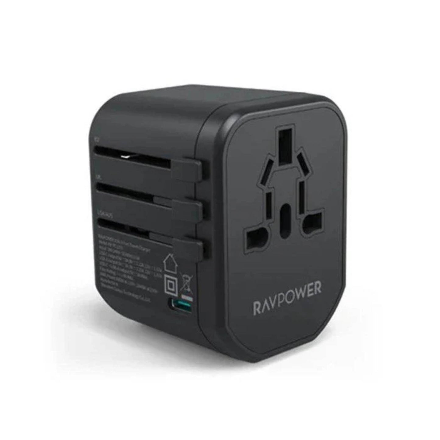 RAVPower 5 in 1 Premium (Black) | Travel Combo | Bundle with 20000 mAh Power Bank