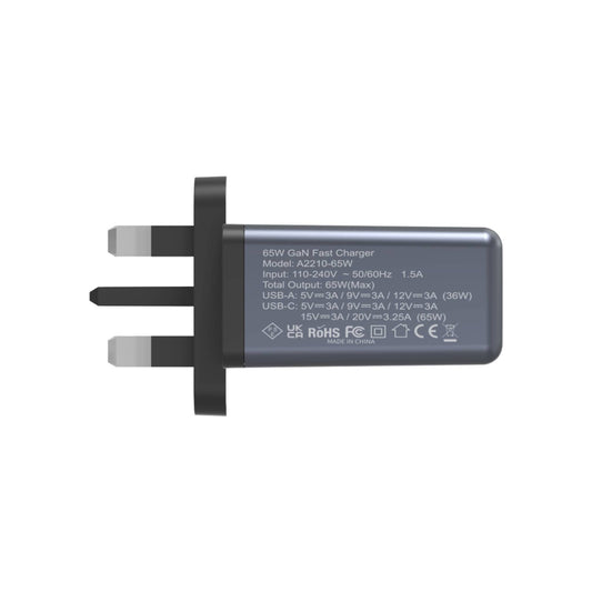 G-Tab VWC 65W GaN Fast Charger | USB-C PD Quick Charging Adapter