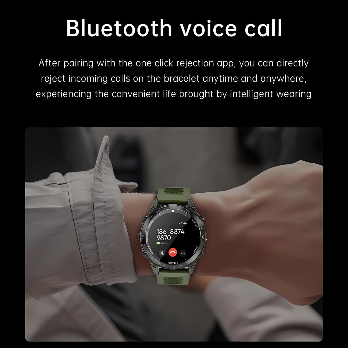TELUX SPORTX Smart Calling Watch with 1.39” FHD Display & AI Voice Assistant