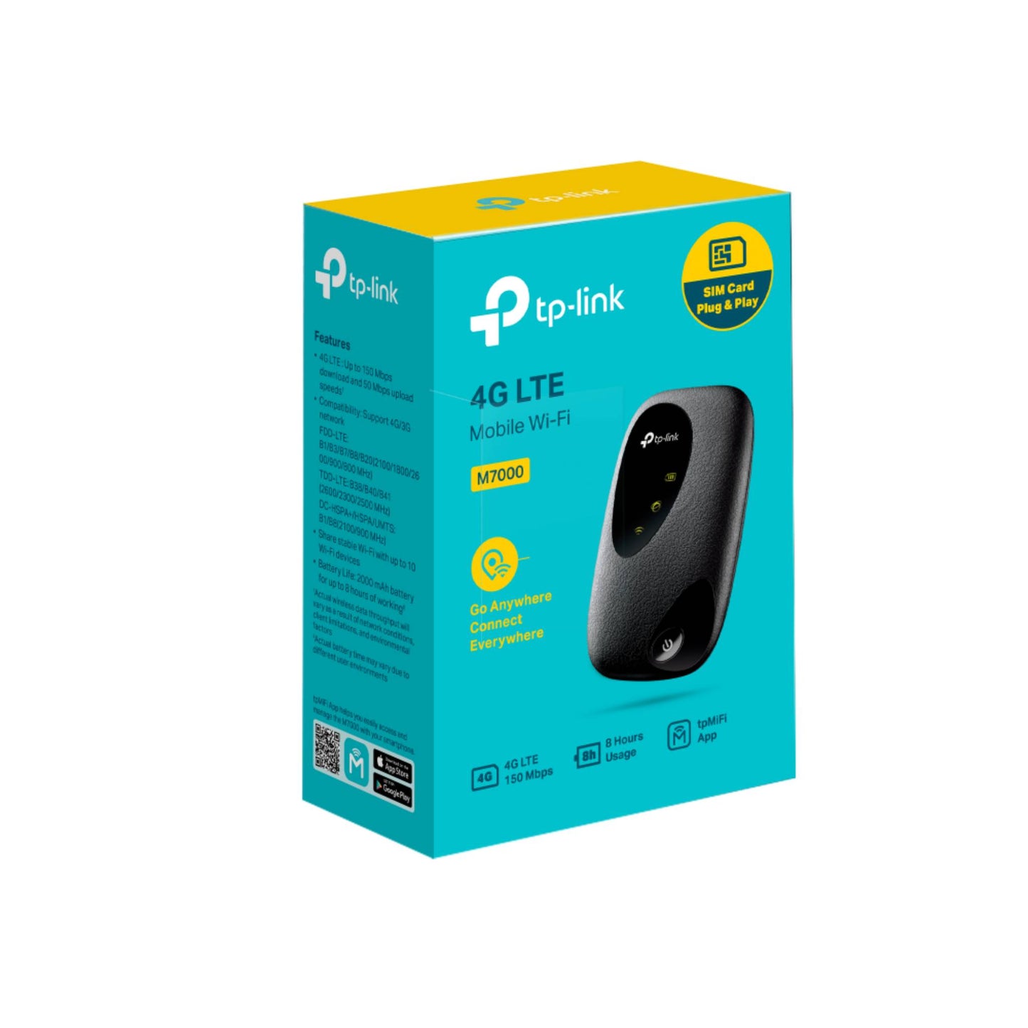 TP-Link M7000 4G LTE Mobile Wi-Fi Router | Portable Hotspot