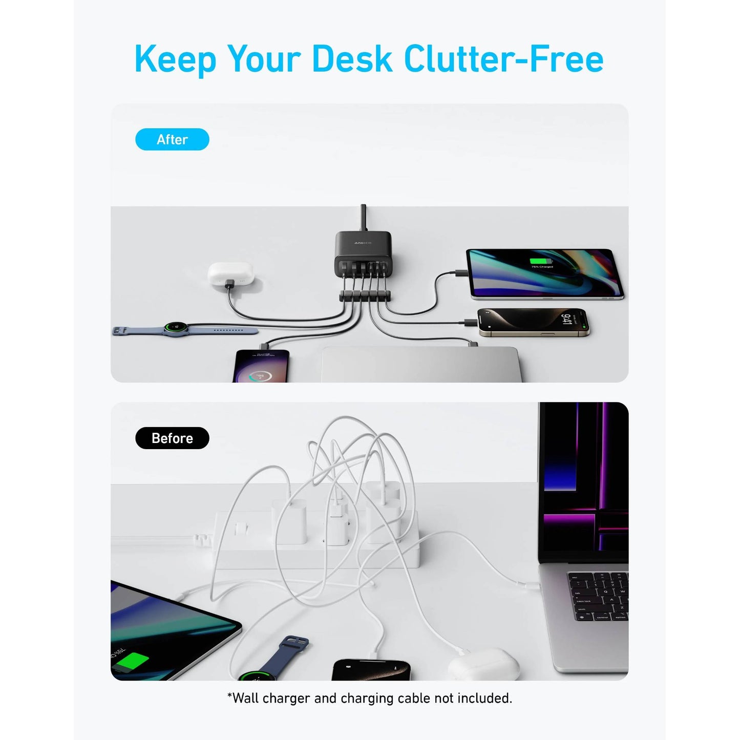 Anker Desktop Charger (112W, 6 Ports)