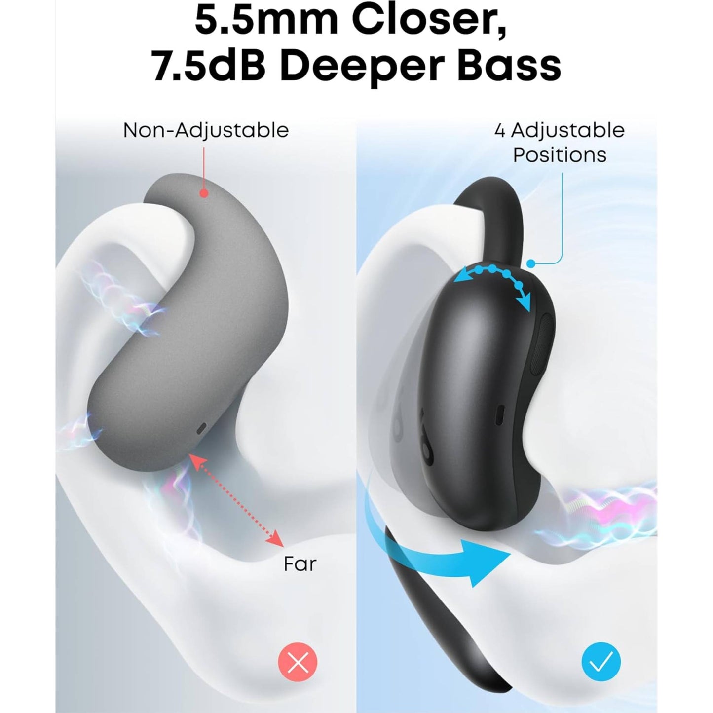 soundcore AeroFit 2 by Anker, Open-Ear Headphones,