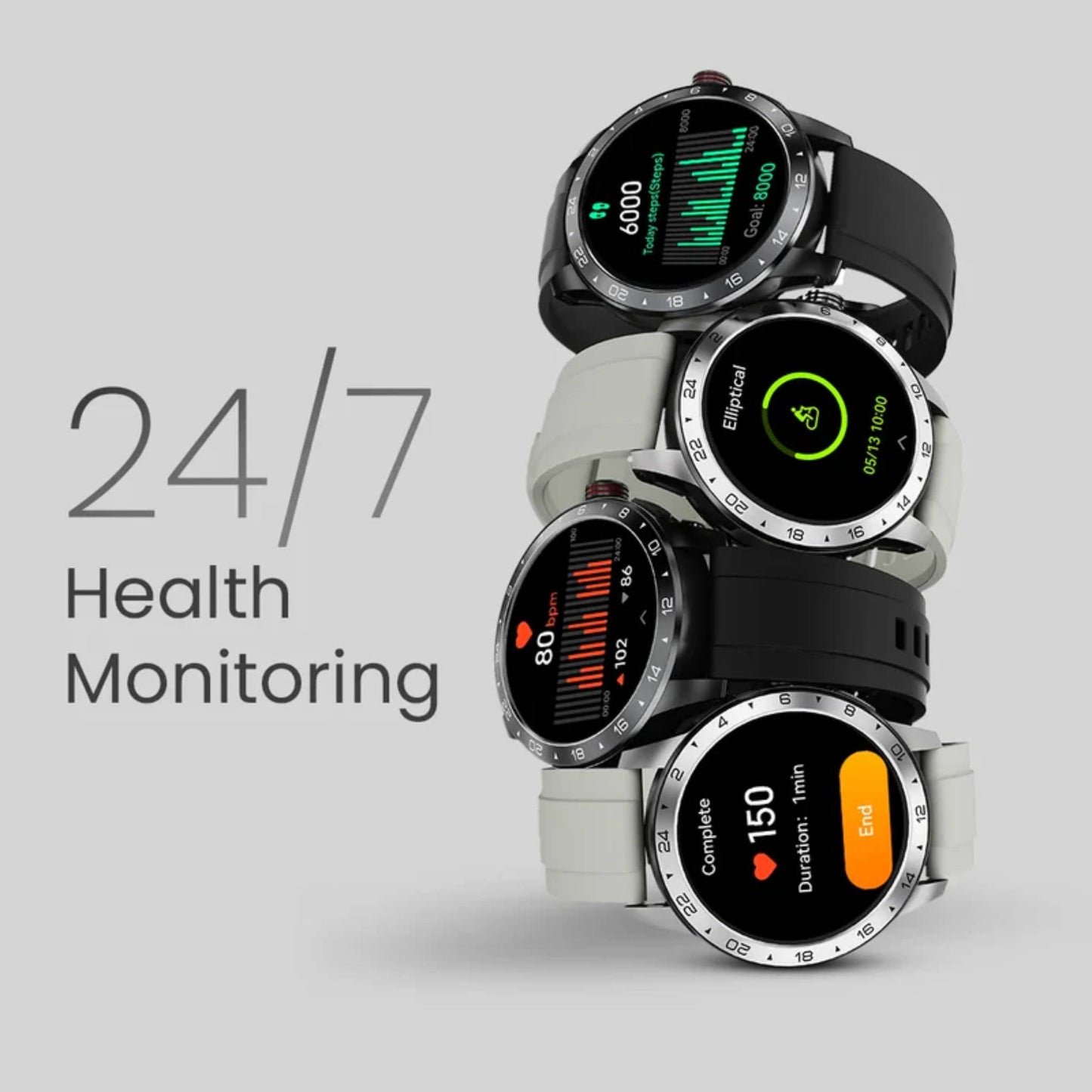 HiFuture Flex2 Smart Wireless calling Watch, 1.39" FHD Display, 100+ Sports Modes, IP68 Waterproof, 10-Day Battery