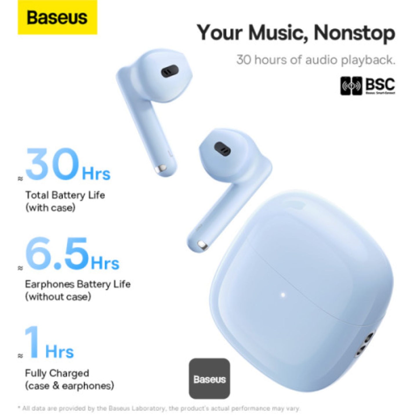 Baseus Bowie WX5 True Wireless Earphones - 4 ENC Mics with AI Noise Cancellation