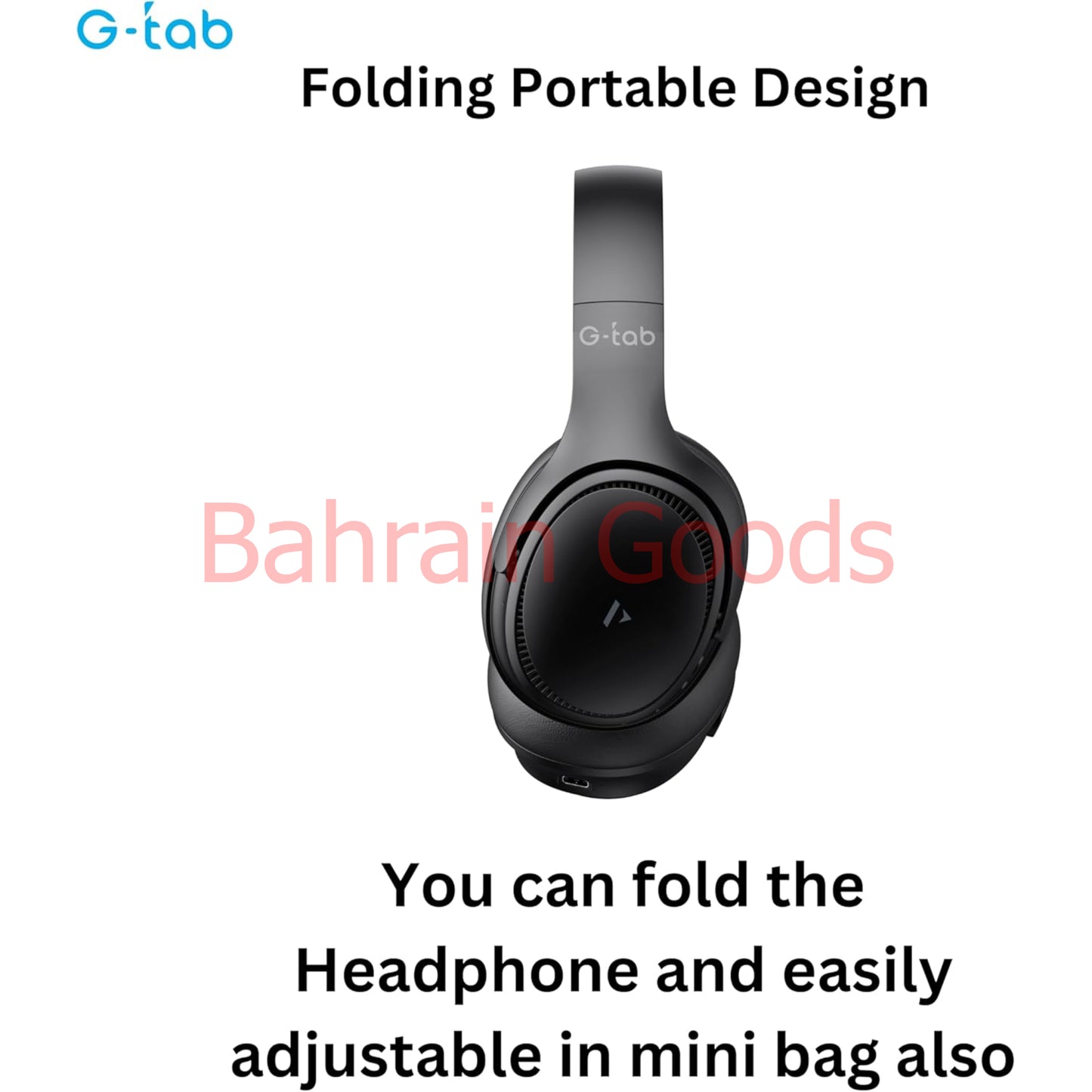 G-Tab VAH10 On Ear Headphone/ANC/HD Bass/Dual Device Connection