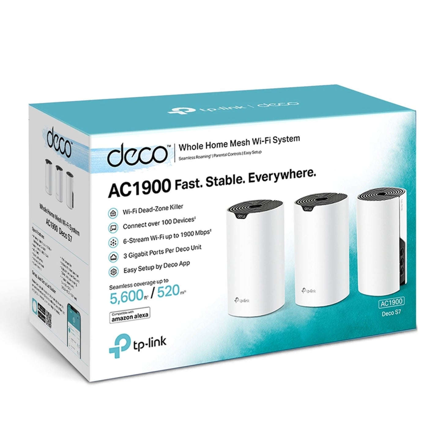 TP-Link Deco S7 AC1900 Mesh Wi-Fi System | Whole Home Coverage