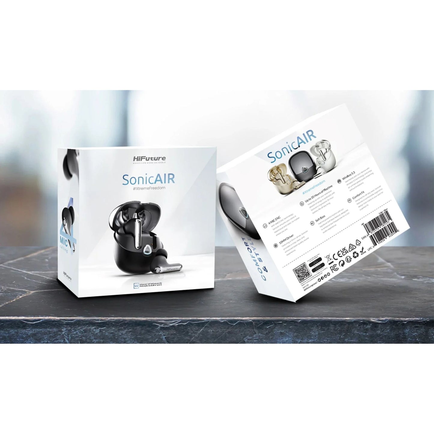 HiFuture SonicAIR 4MIC ENC Wireless Earbuds