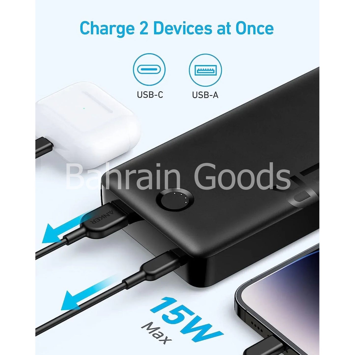 Anker 325 Power Bank (PowerCore 20K II) Bahrain Goods AN.A1286H11.BK