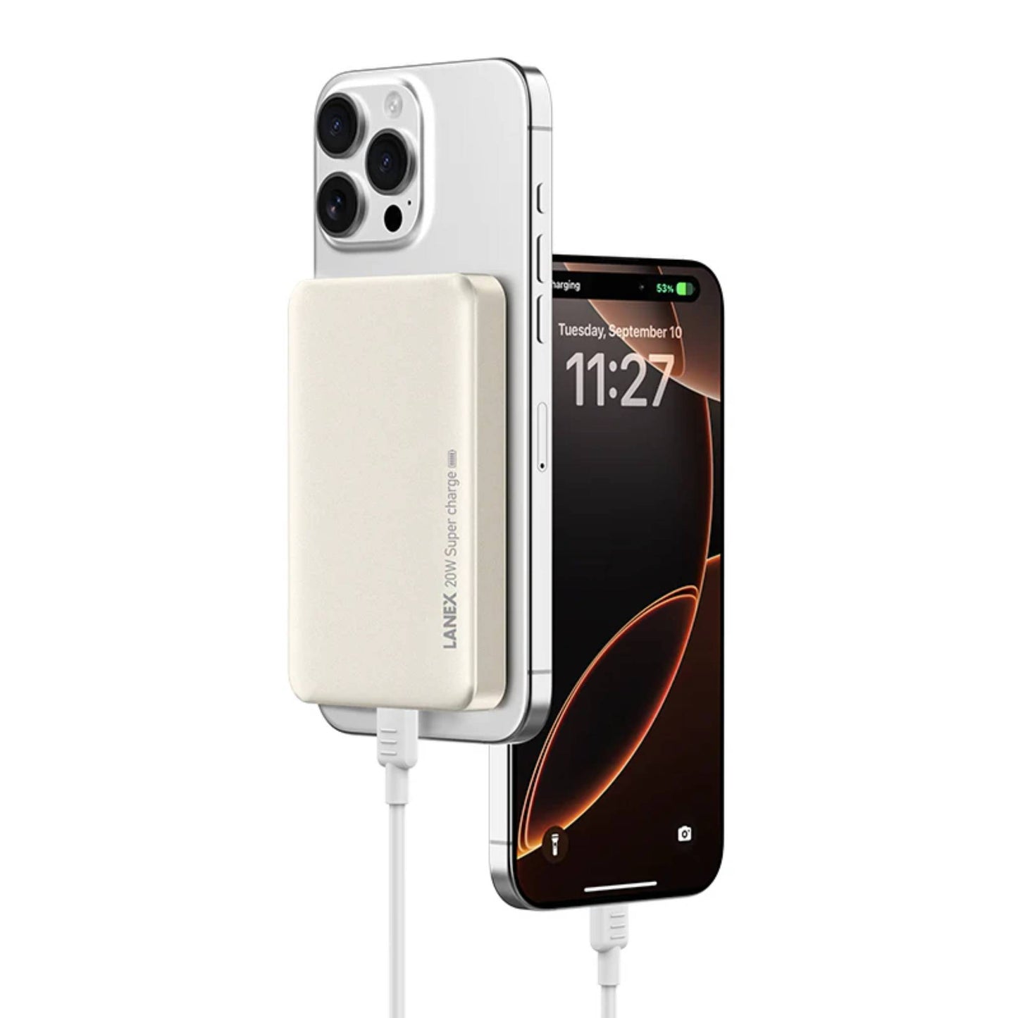 LANEX N28 10000mAh 20W Wireless MagSafe Power Bank | Fast Charging Portable Charger