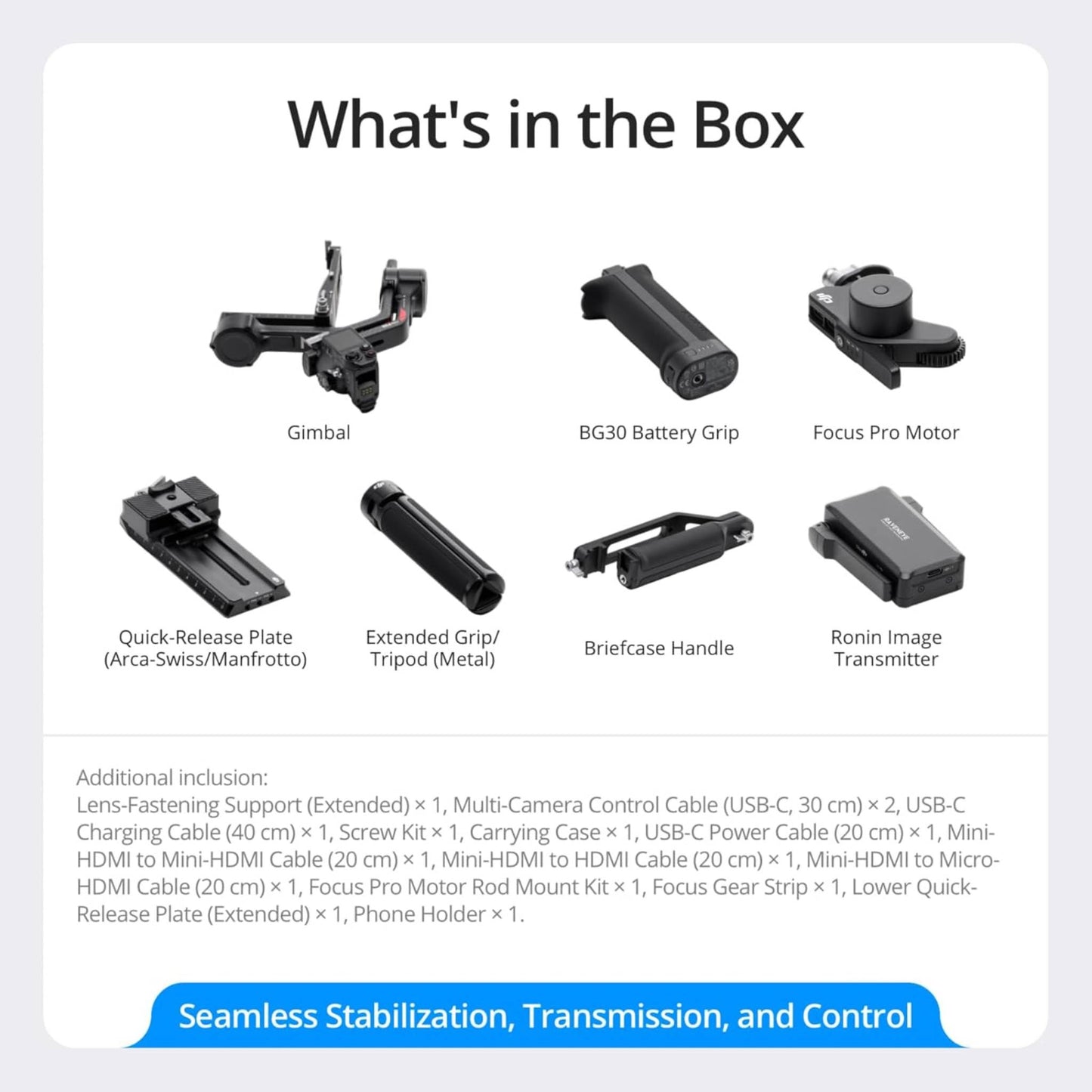 DJI RS 4 Pro Combo, 3-Axis Gimbal Stabilizer for Cameras