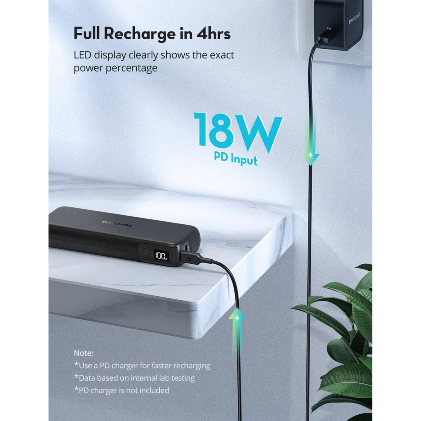 RAVPower RP-PB203 PD Pioneer 15000mAh 30W Power Bank