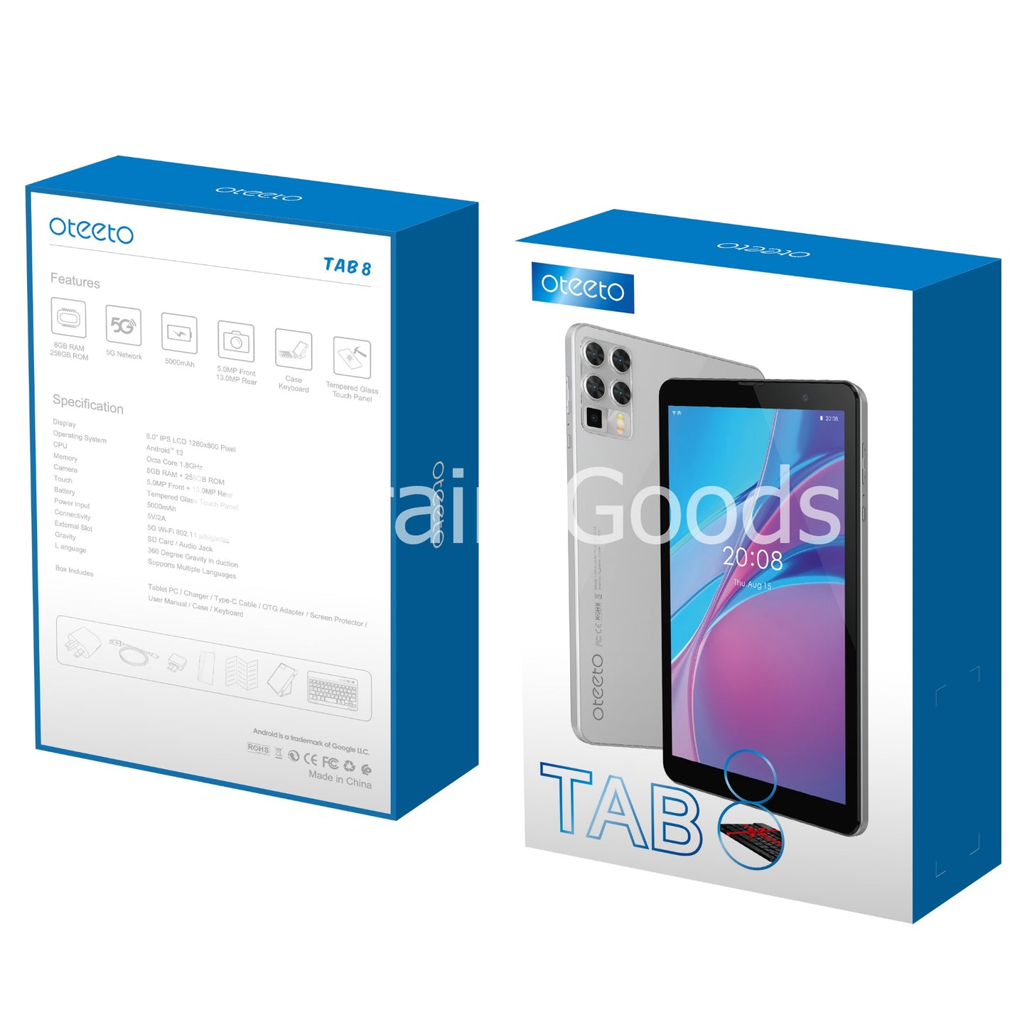 Oteeto TAB 8 6GB /128 + Keyboard Bahrain Goods