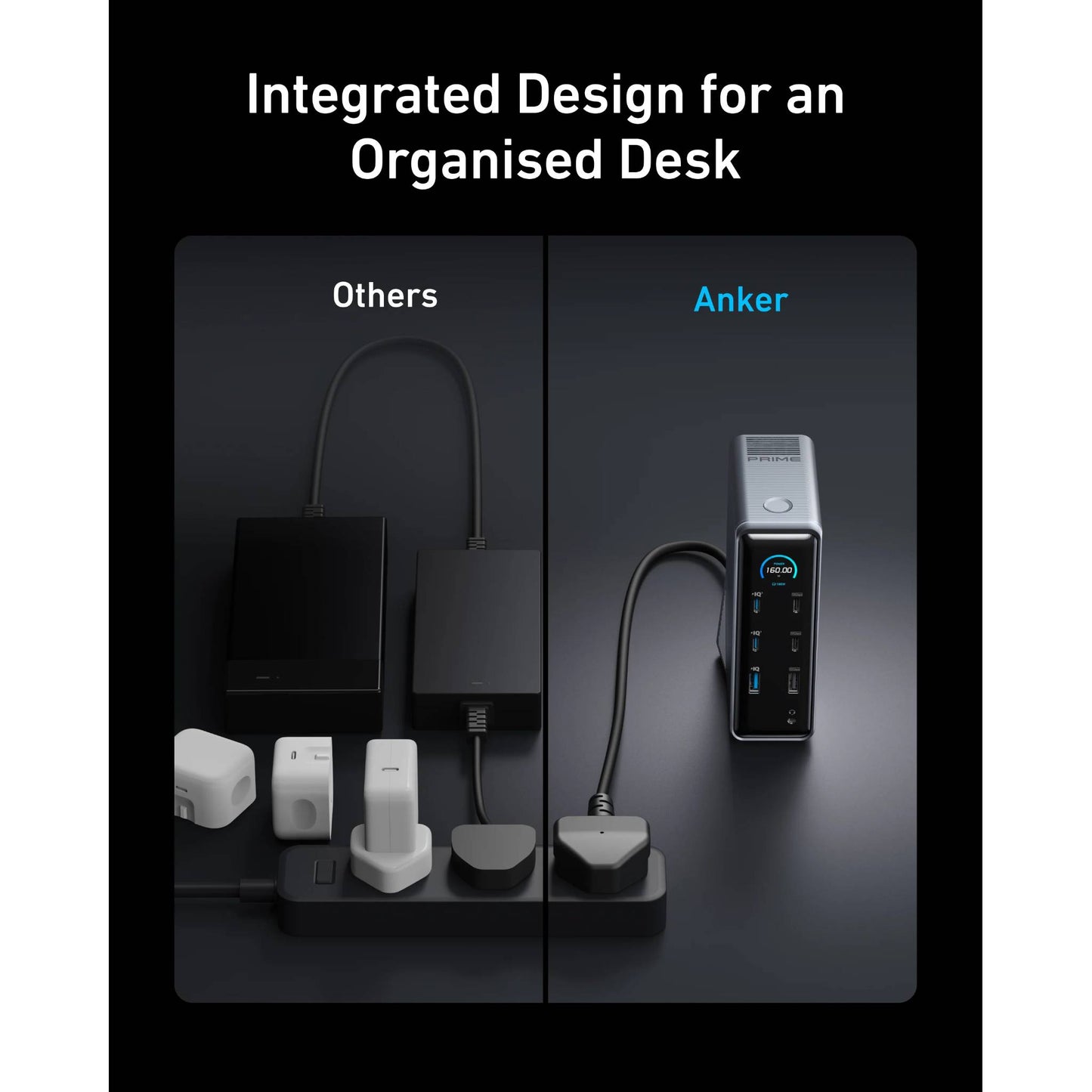 Anker Prime Charging Docking Station (14-in-1, Dual Display, 160W)