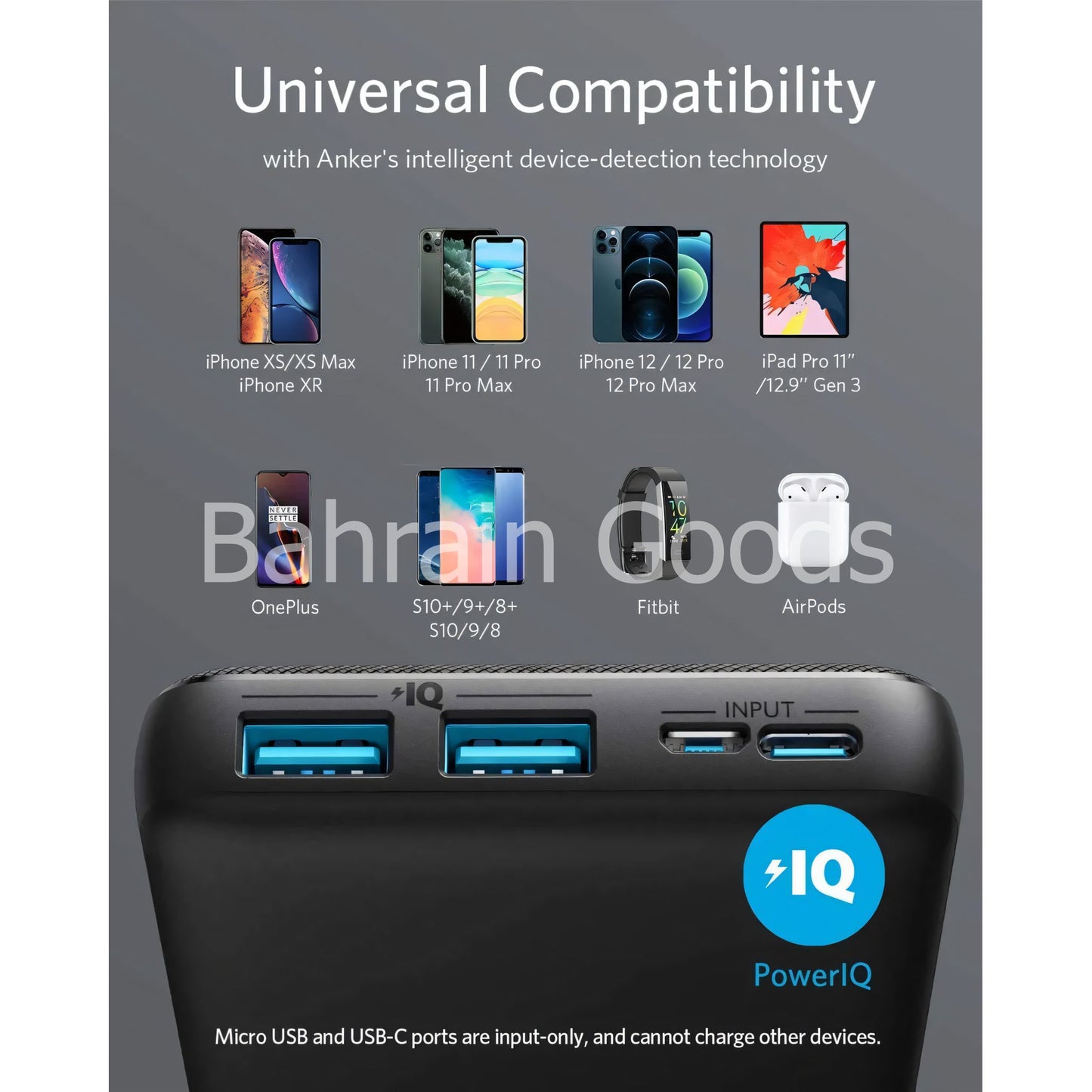 Anker 325 Power Bank (PowerCore 20K) - Black Bahrain Goods AN.A1268013.BK
