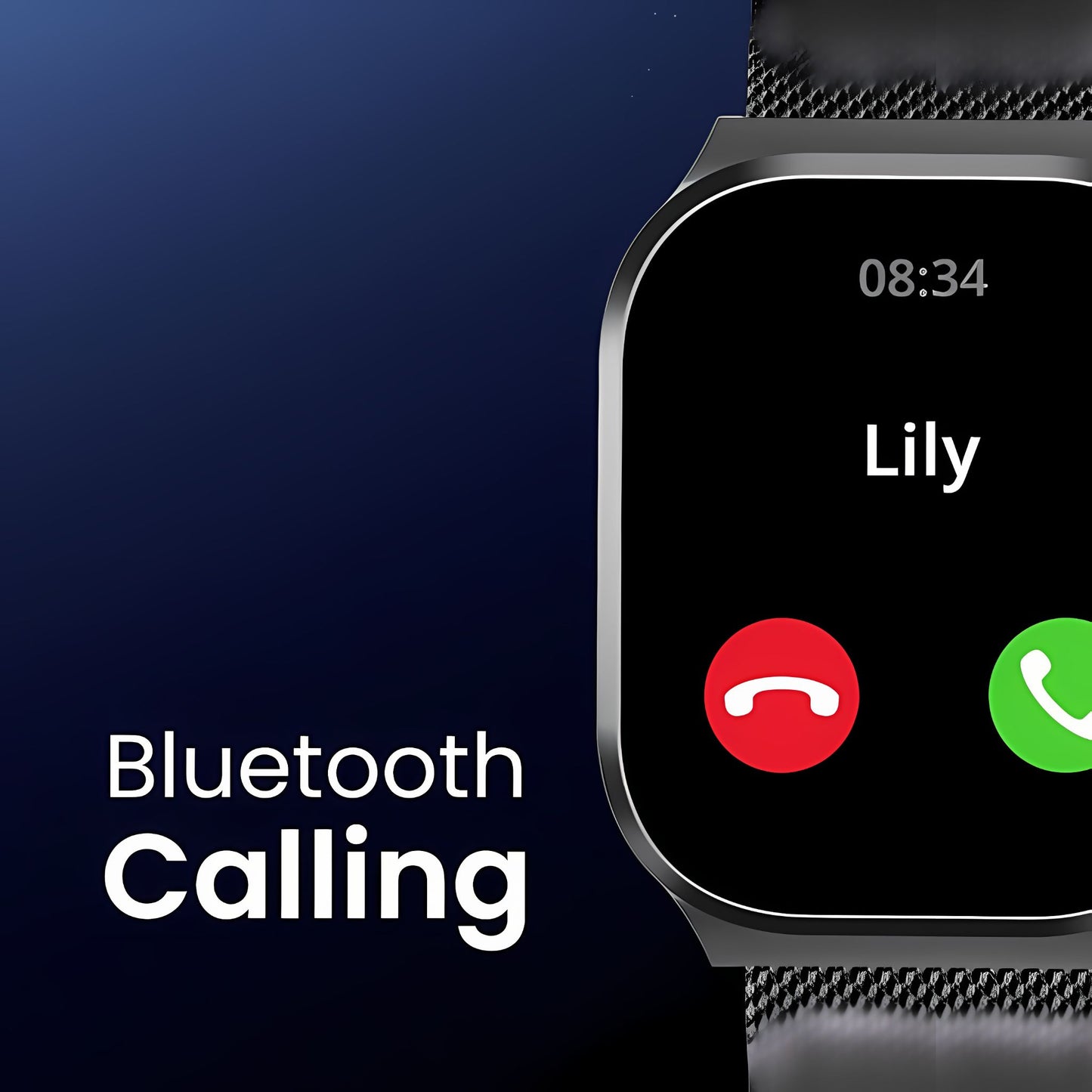 TELUX FLEXFIT Smart Calling Watch with 2.13” AMOLED Display & AI Voice Assistant