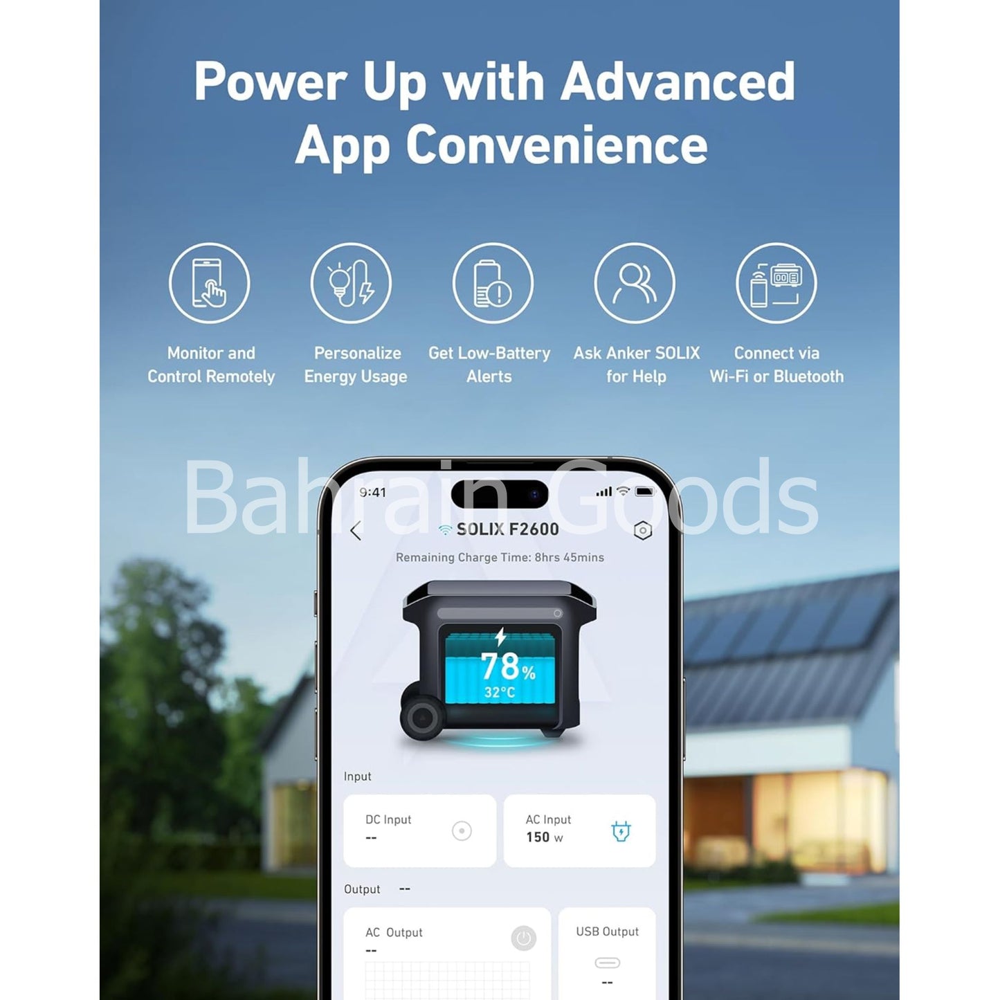 Anker SOLIX F2600 Portable Power Station 2560Wh|2400W Bahrain Goods AN.A1781211.BK