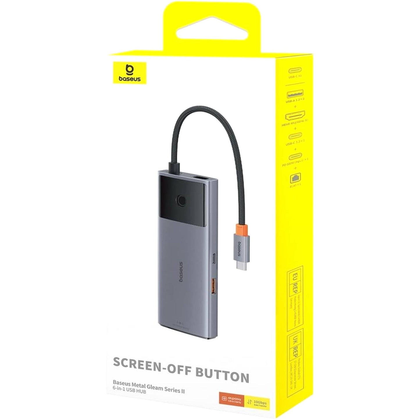 Baseus Metal Gleam Series II 6-in-1 USB HUB