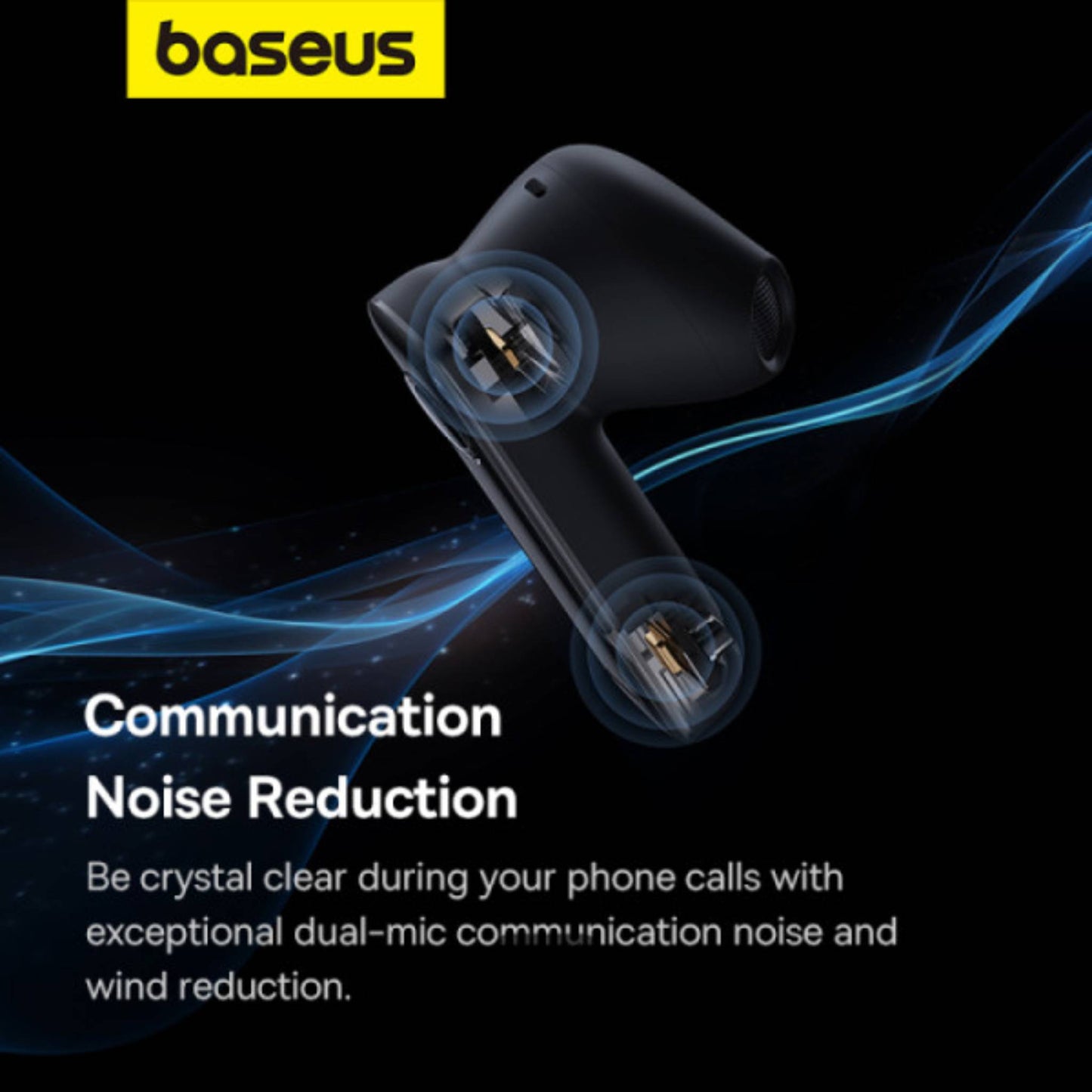 Baseus C-Mic CM10 Solar Charging Single Ear Wireless Earphone for Car