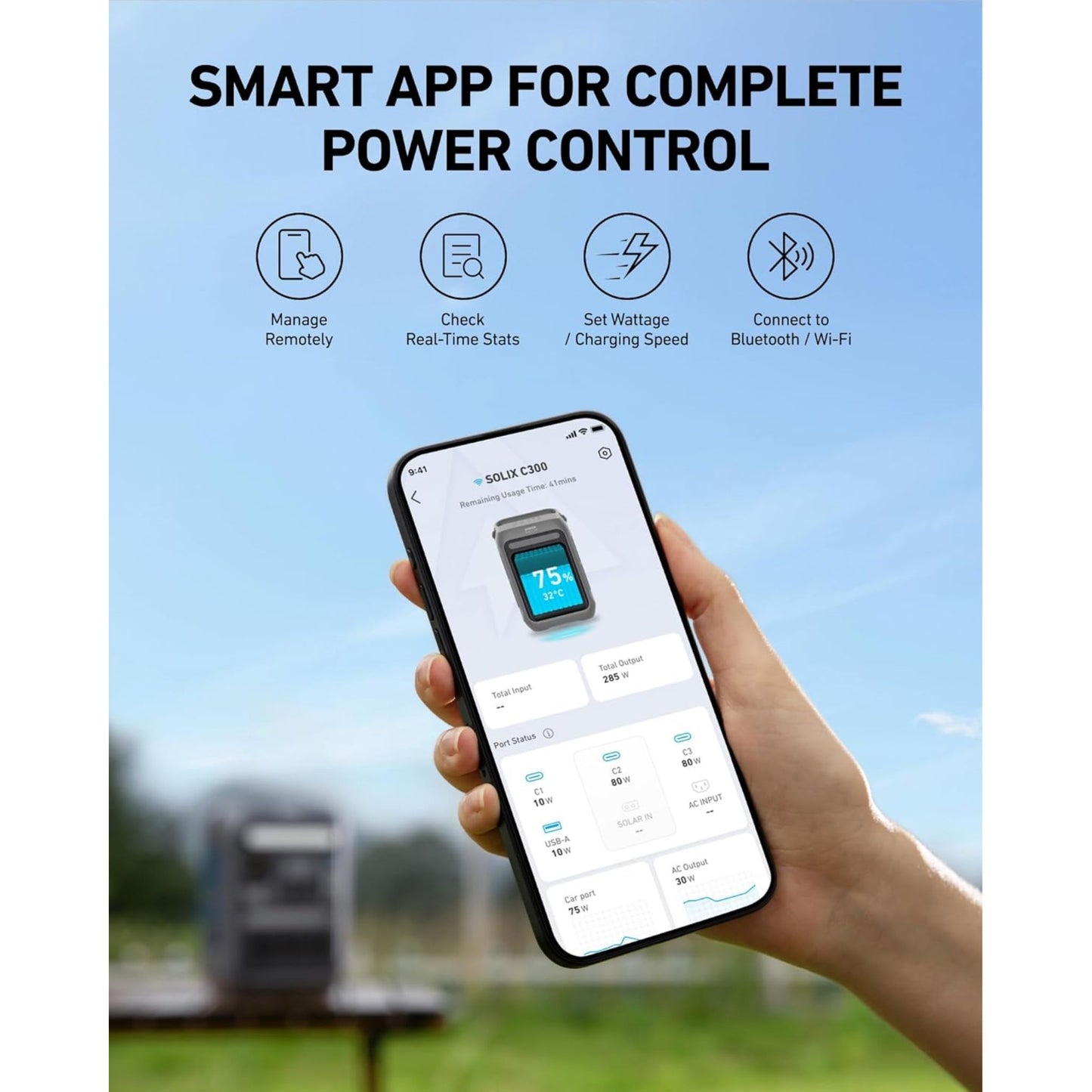 Anker SOLIX C300 Portable Power Station - 288Wh | 300W